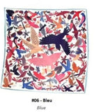 Foulard J-135bis bleu