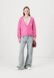 GILET COURT ML COL BATEAU US I HIBISCUS