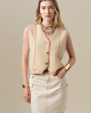 Dorilys - chaleco de ecru