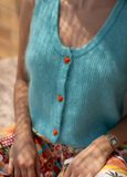 GILET ORIANE AQUA