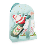 GREETING CARD - CARTE POP-UP - SANTA CHEERS