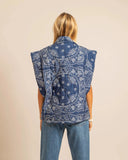 Gilet Brooklyn Bandana Bleu