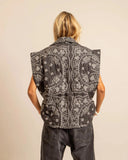 Gilet Brooklyn Véronika Loubry Bandana Anthracite