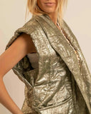 Gilet Brooklyn irisé kaki