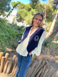 LAURA I Navy Vest