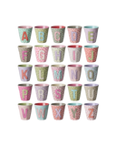 Gobelet en mélamine I Alphabet (Fleurs)