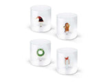 Glass tumbler I Santa hat