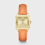 Gracious Little Watch Leather, Abricot Lizard, Gold Color