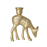 Grand Bougeoir en fonte - Or - Cerf