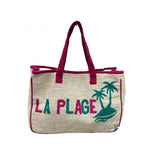 Gran bolsa de compras la playa