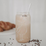 Grand verre à boire en forme de mouette