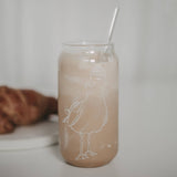 Grand verre à boire en forme de mouette