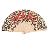 Hand fan 'fuck off' leopard