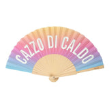 Handfan ''cazzo di caldo'' gradient - glows in the dark