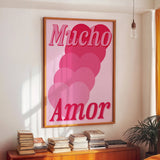 Impression Mucho Amor: Cadre en chêne / A1