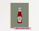 Impression de délicieuse bonté épicée: Rose / Cadre en chêne / A5