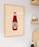 Impression de délicieuse bonté épicée: Rose / Cadre en chêne / A5