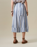 JUPE ANYCIA - RAYURES BLEUES