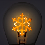 BULB SHAPED TABLE LAMP - BULB FICTION - SNOWFLAKES