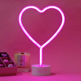 Lampe LED à Effet Néon I Coeur