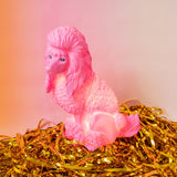 Pink poodle lamp 