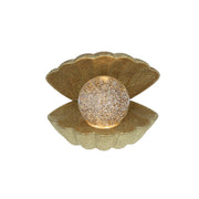 Lâmpada de casca de glitter dourado