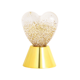 Lampe décorative Cœur doré brillant à piles