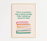 Lecteur d'impressions de citations de livres préférées: Cadre en chêne / A3