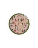 Melamine Cake Plate with Holiday Print - Small