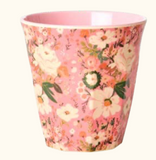 Melamine cup with alison flower print - medium - 250 ml