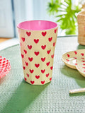 Melamine Cup with Darling Hearts Print- Tall - 400 ml