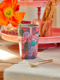 Melamine Cup with Forest Flower Print - Tall - 400 ml