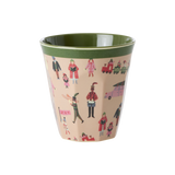 Melamine Cup with Holiday Print - Medium