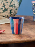 Melamine Cup with N.Y. Stripes Print - Medium - 250 ml