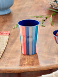 Melamine Cup with N.Y. Stripes Print - Tall - 400 ml