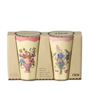 Copo em Melamina com Estampa Nathalie Lété - Alto - Conjunto 2 - 400 ml - Rosa