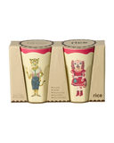 Tazza in melamina con stampa Nathalie Lété - Alta - Set da 2 - 400 ml - Rossa