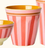 Organik Stripes Baskı ile Melamin Kupası - Orta - 250 ml