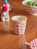 Melamine Cup with Pink Happy Forest Print - Medium - 250 ml