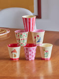 Melamine Cups with ass. Pink Happy Forest Prints - Small _ 160 ml