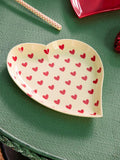 Melamina Heart Plate with Darling Hearts Stampa