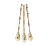 Melamin-Lattelöffel mit 3 sort. Weihnachtsdrucke