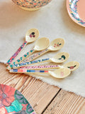 Melamine Teaspoon in 6 Asst. A New York Minute Prints - Single