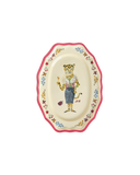 Melamin vintage jelo za posluživanje s Nathalie lété print - crvena - mala