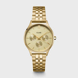 Minuit Multifunction Watch Steel, Full Gold colour