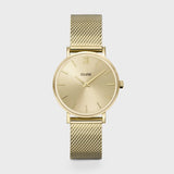 Minuit Watch Mesh, Full Gold Colour