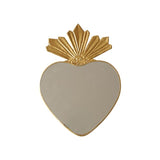 Specchio della testa pelosa oro