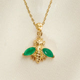 Miva Green Charm | Gold Jewelry, Waterproof Gifts: Charm Only