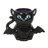 Mug d'Halloween Chat Chauve-souris Gothique Mignon et Effrayant