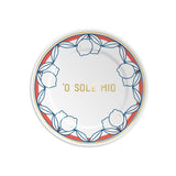 'O SOLE MIO - Assiette en porcelaine avec inscription